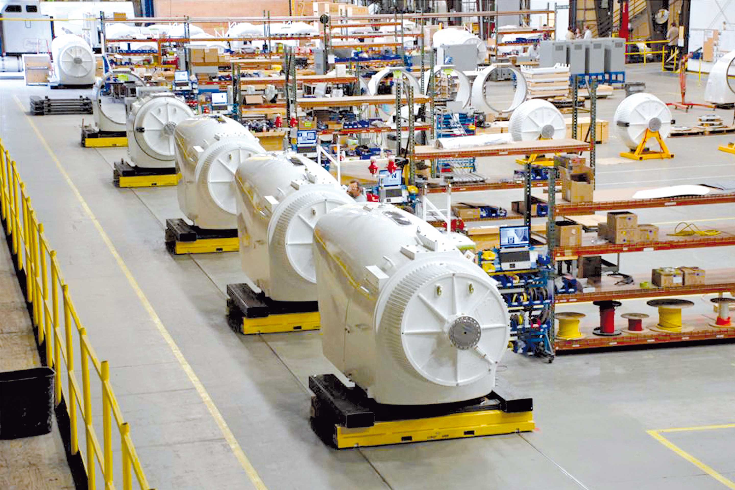 Produktion Generatoren für Windkraftanlagen