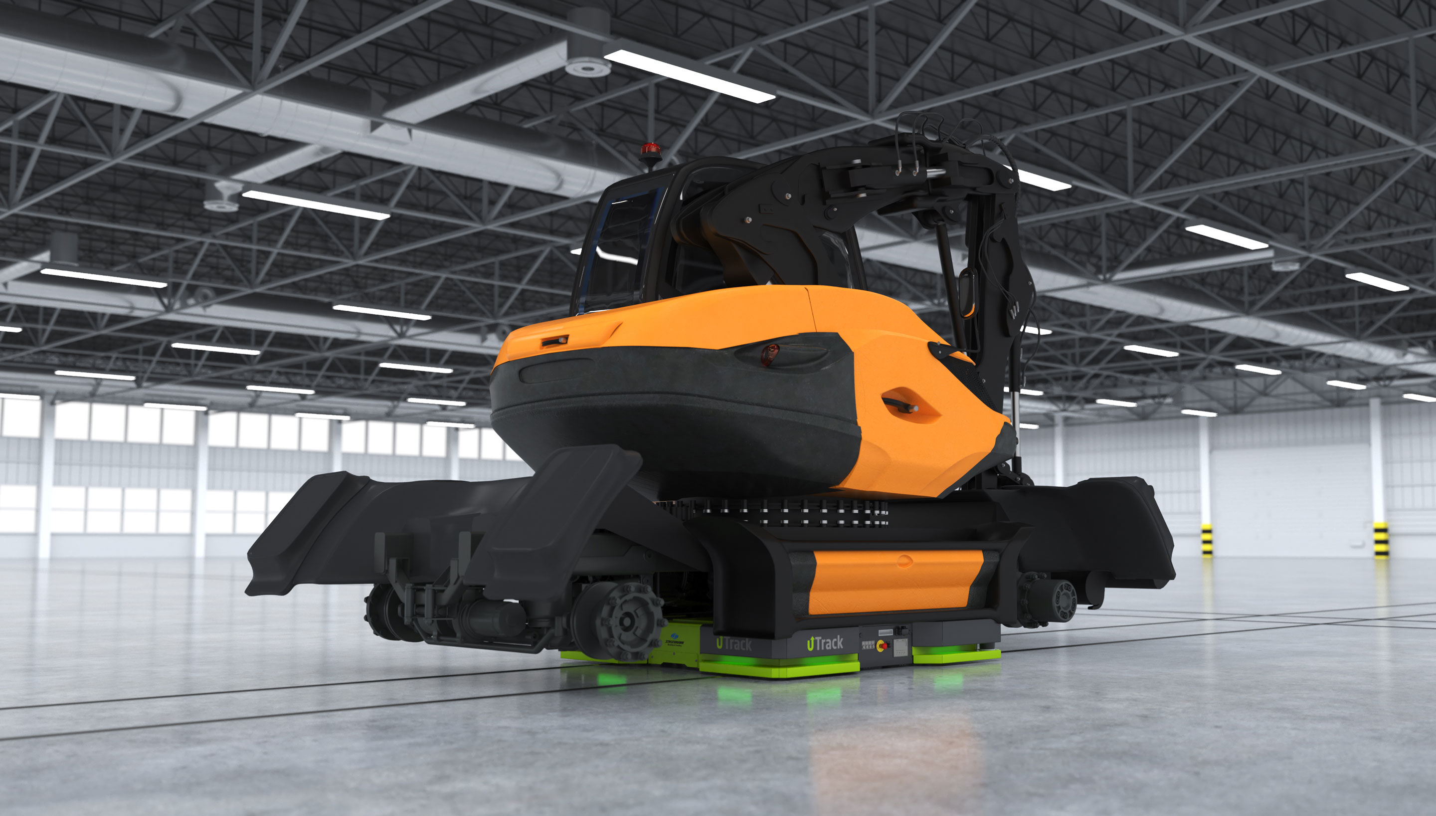 FTS-Endmontagelinie: Bauindustrie